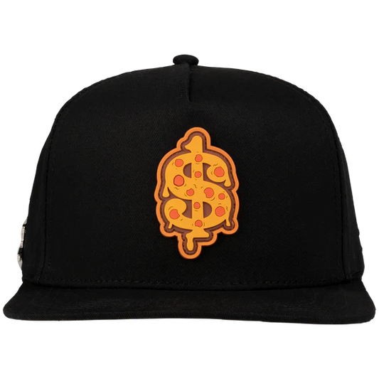 JC HATS PIZZA BLACK