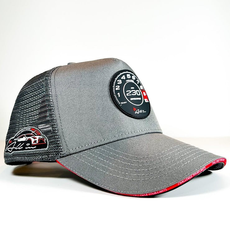 Speedometer Front runner gris Trucker cap